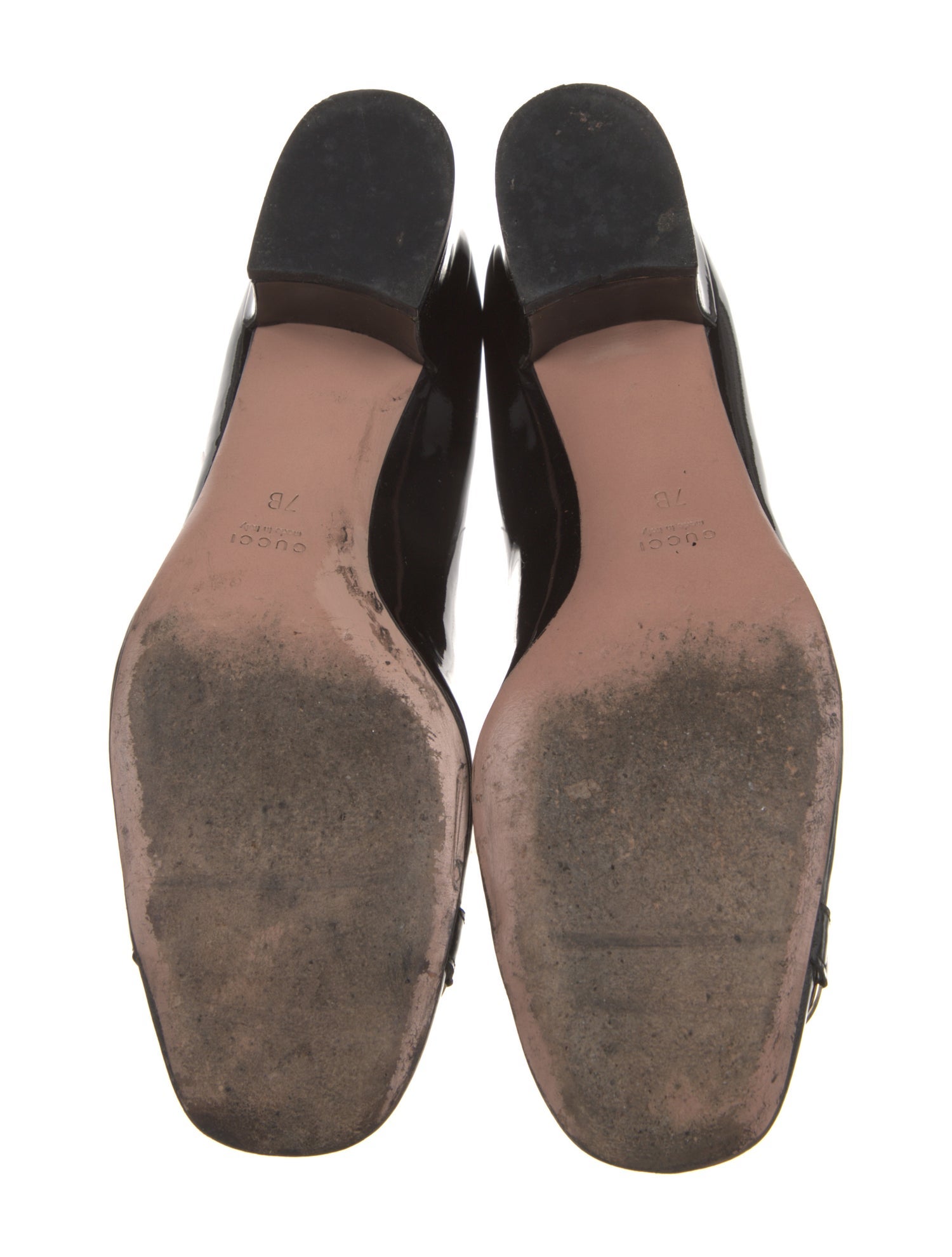 Gucci Horsebit Accent Patent Leather Pumps